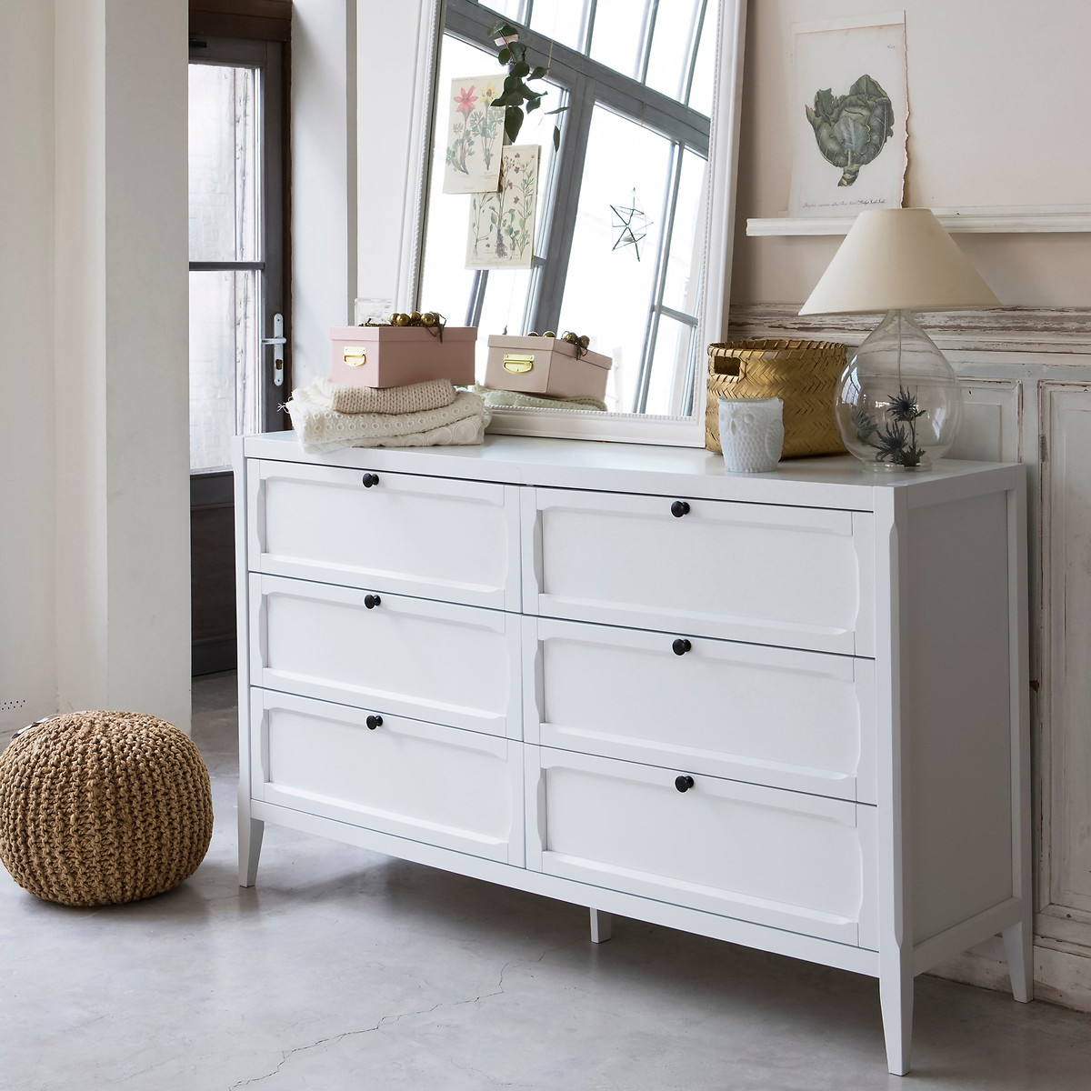 Mobile comò 6 cassetti, Eugénie grigio chiaro, LA REDOUTE INTERIEURS