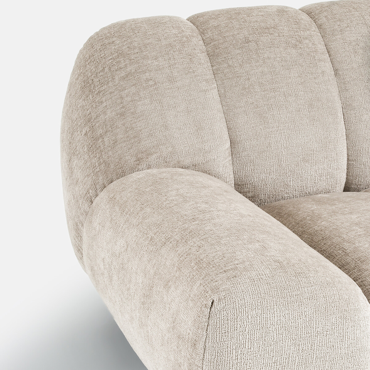 Sillón XL, terciopelo grueso, Nuria marrón grisáceo, LA REDOUTE INTERIEURS