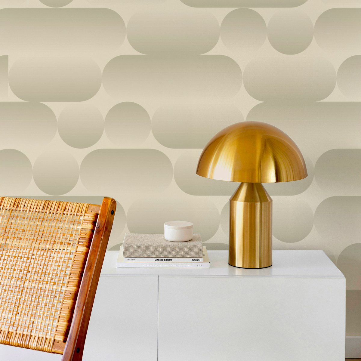 Papier peint panoramique Pulse, Gris 525 x 250cm gris, ACTE DECO