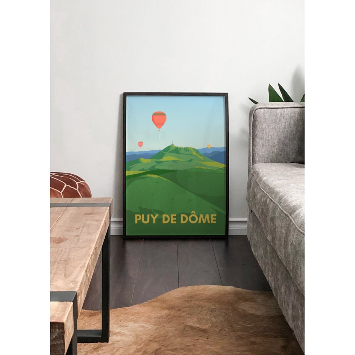 Poster ville - Puy-de-Dôme blanc, L'AFFICHERIE