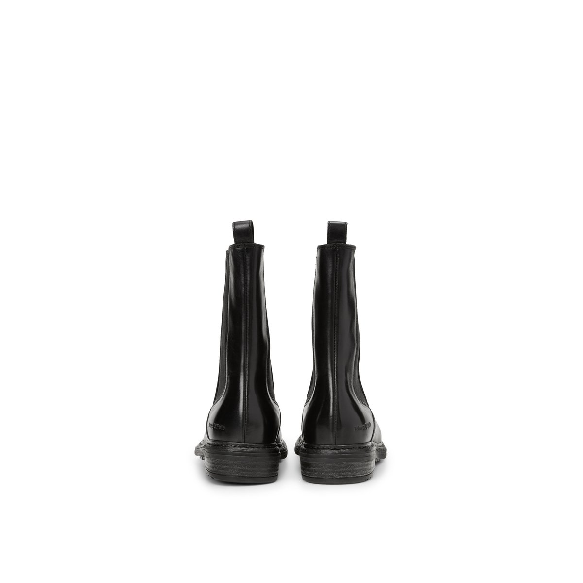 Botte chelsea en cuir de vache noble noir, MARC O'POLO