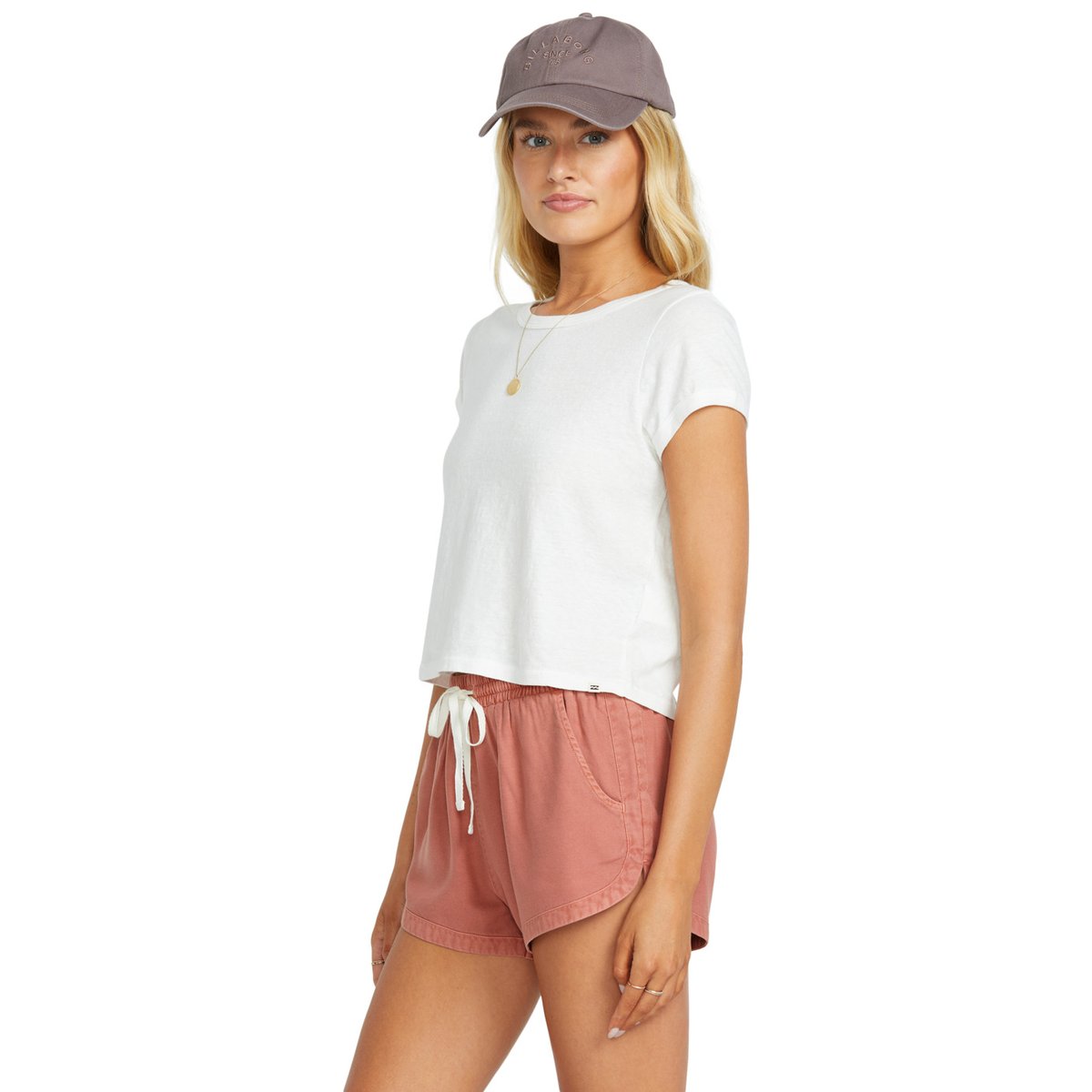 Short à taille élastique ROAD TRIPPIN vert dark coral, BILLABONG