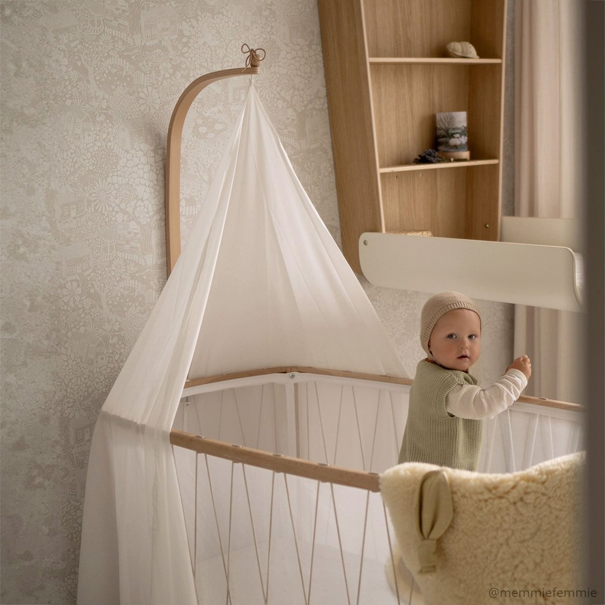 Ciel de lit pour lit KIMI blanc, CHARLIE CRANE