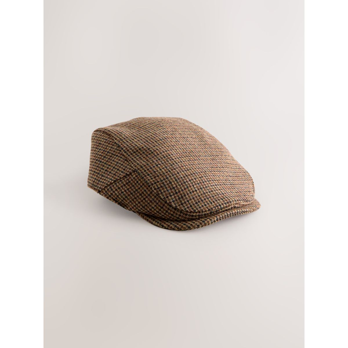 Casquette plate dents de chien marron, NEXT