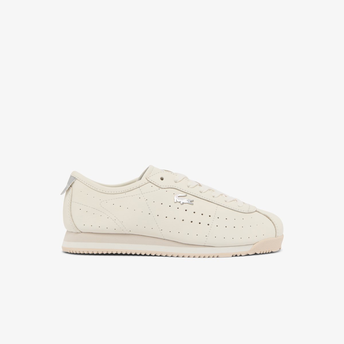Sneakers Club-Low femme en cuir beige-40f, LACOSTE