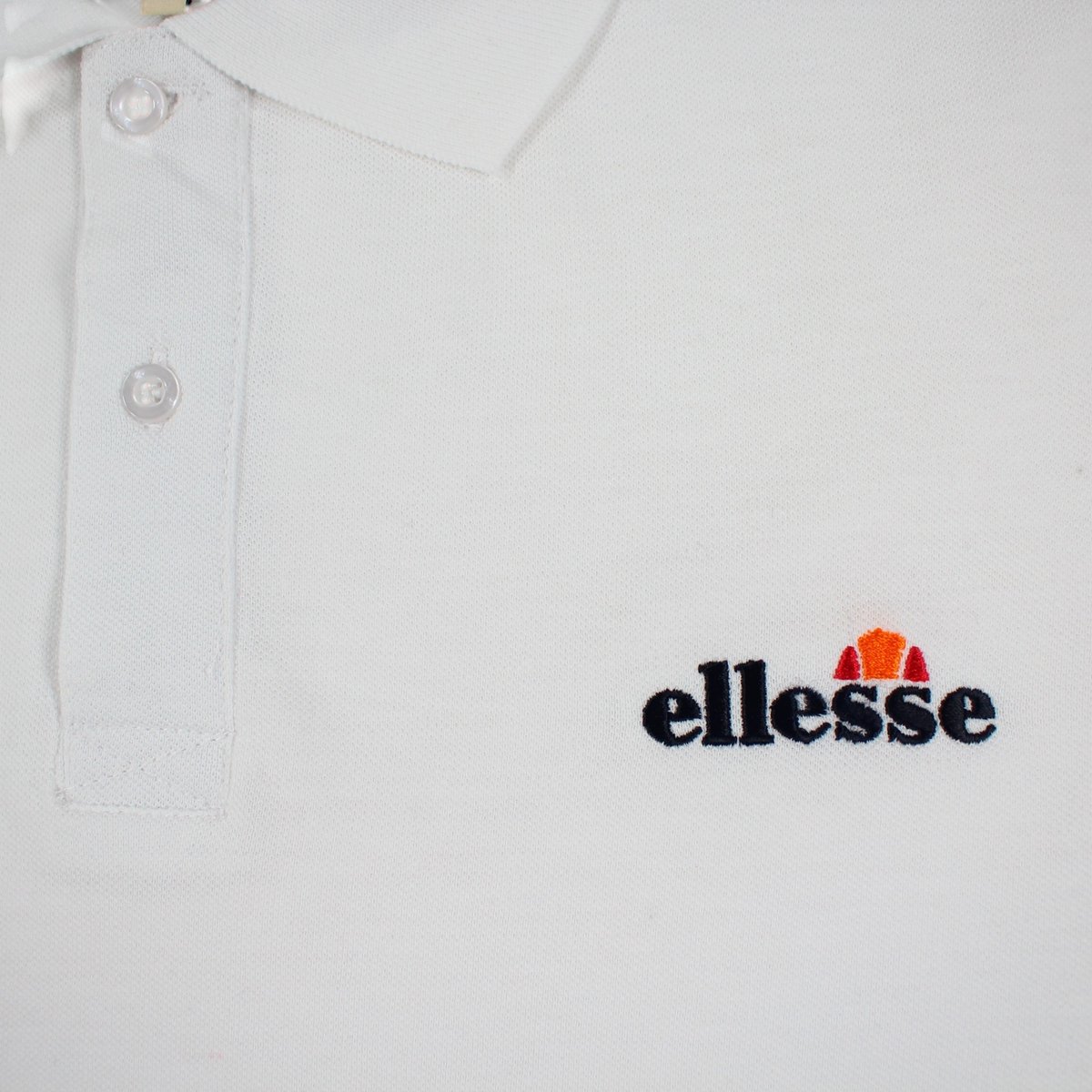 Polo manches courtes, détails brodés GIULIAN blanc, ELLESSE
