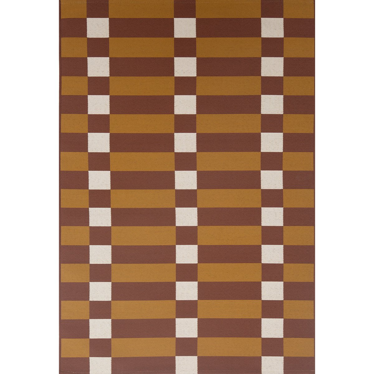 Tapis extérieur à motif géométrique RIVIERA marron, NAZAR RUGS