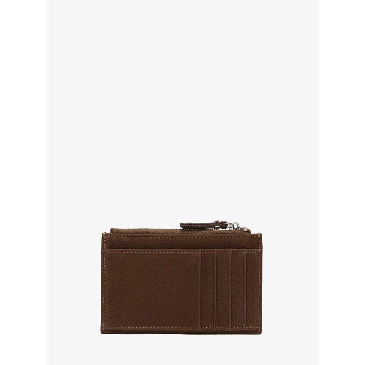 Porte-cartes Cavalier Nubuck cuir chocolat, ETRIER