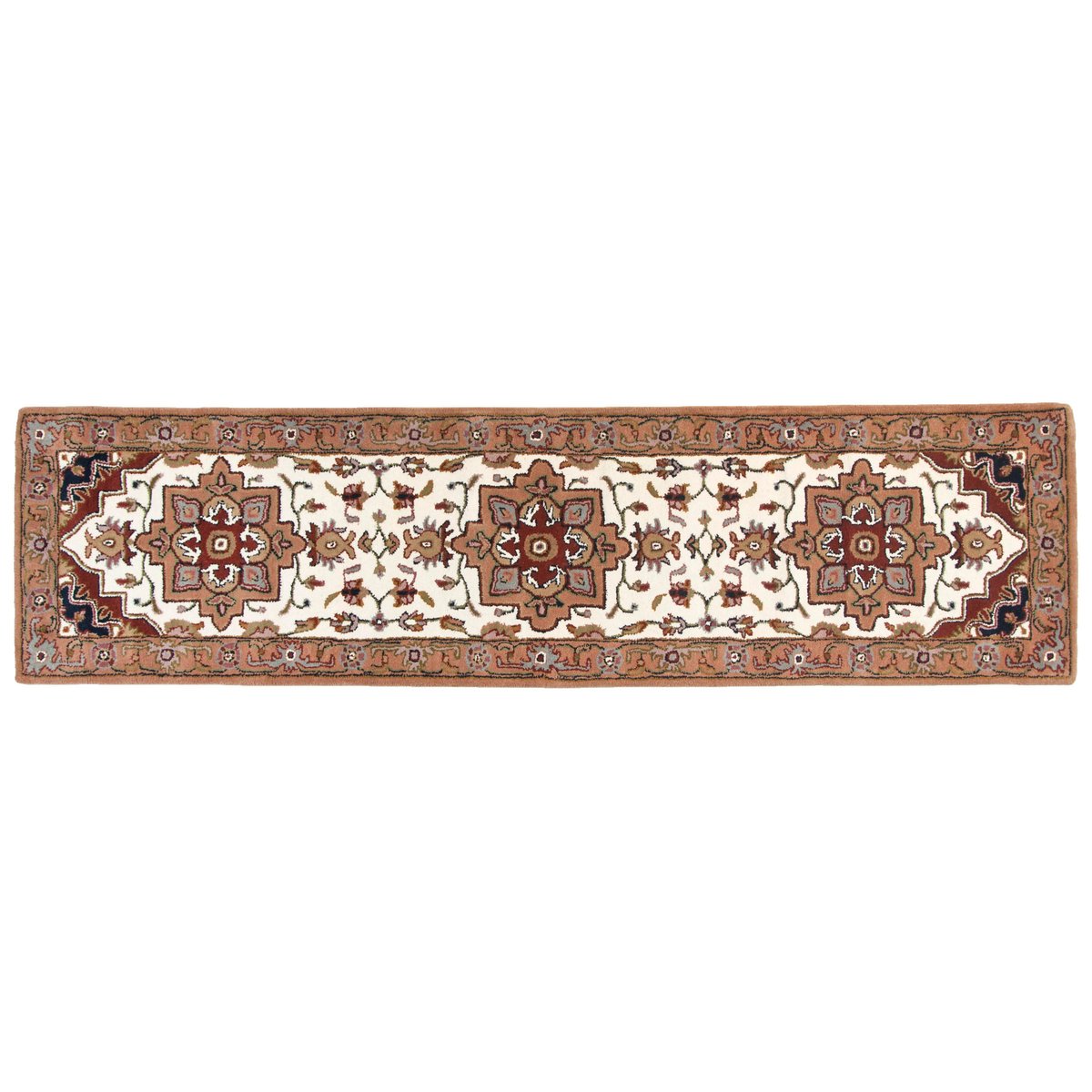 Tapis de salon en style oriental - ROYAL HERIZ crème / brun, THEKO