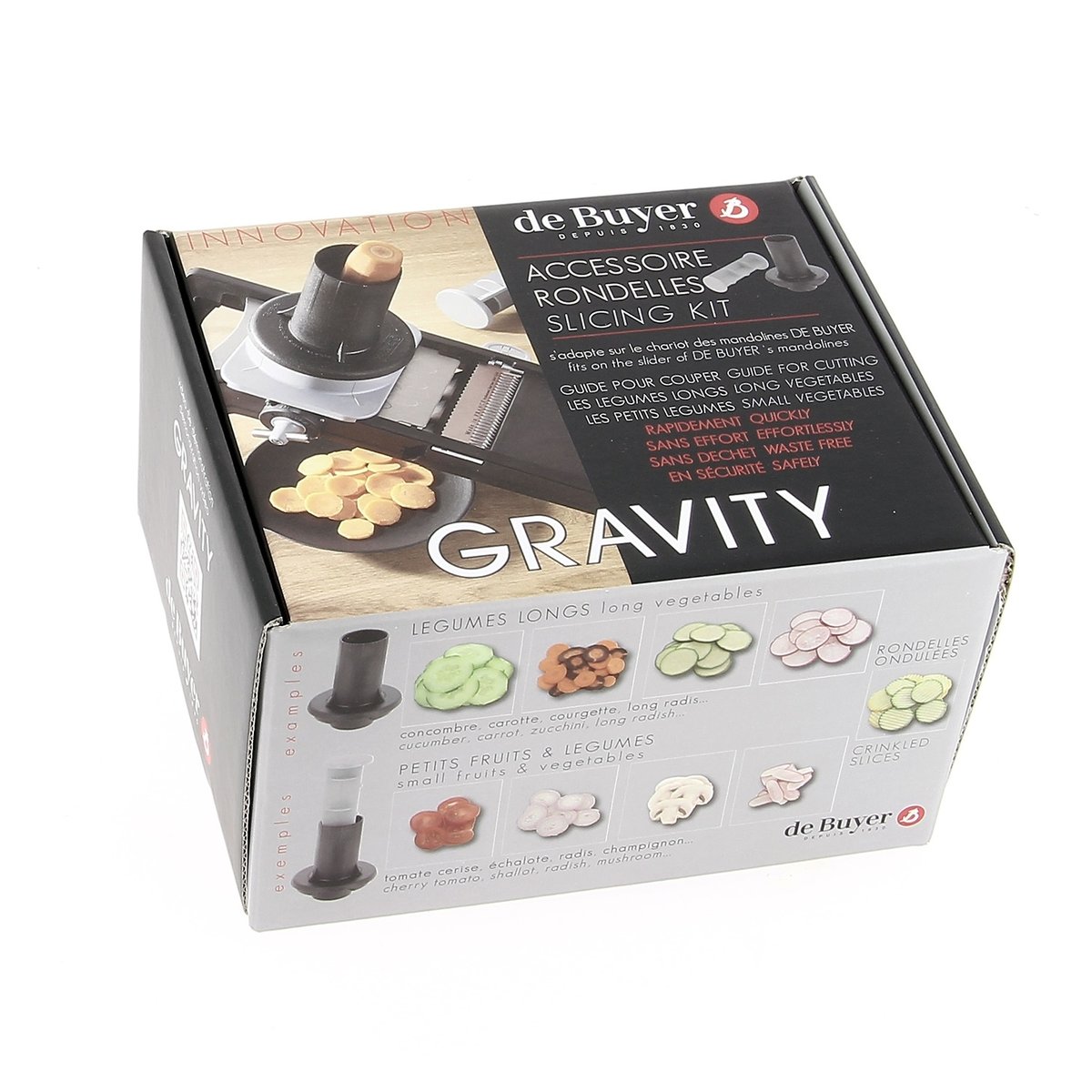 Accessoire rondelles pour mandolines gravity plastique 14 x ø5,5 cm couleur unique, DE BUYER