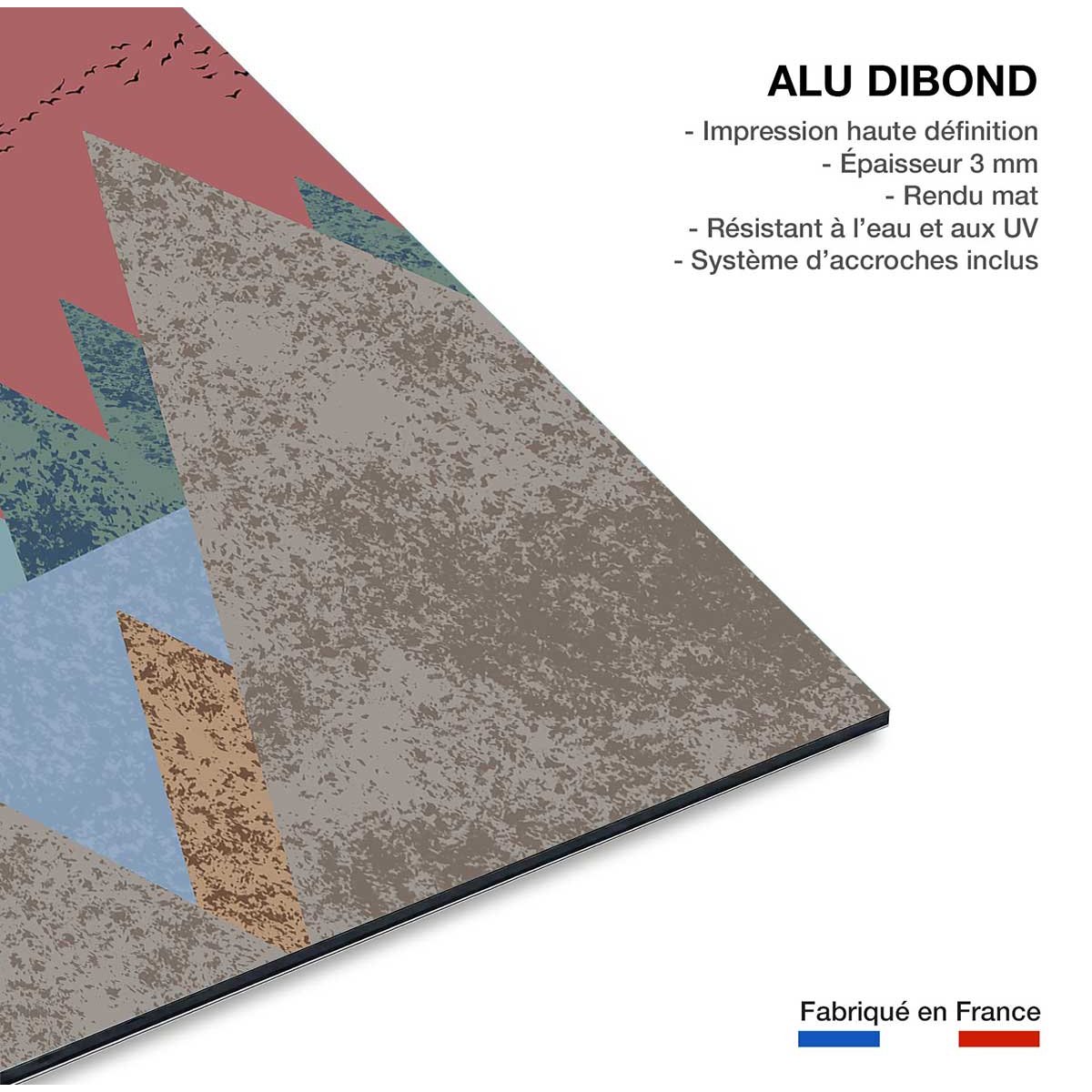 Tableau Soleil couchant tableau alu dibond, HEXOA