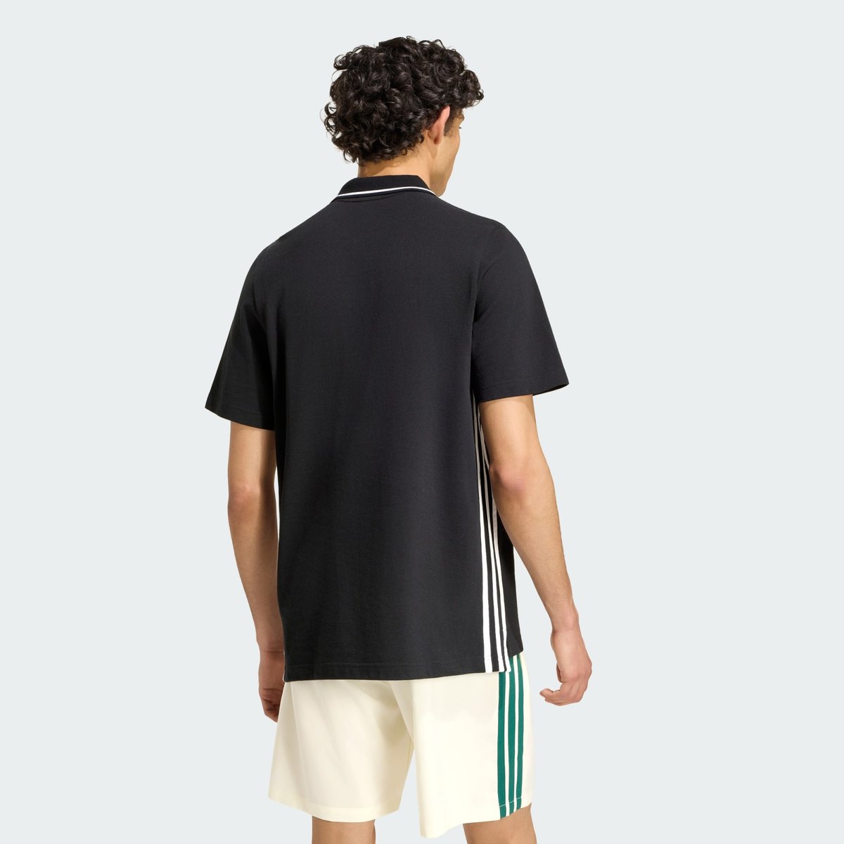 Polo Piqué 3 Bandes Essentials Polo Piqué 3 Bandes Essentials black / white, ADIDAS SPORTSWEAR