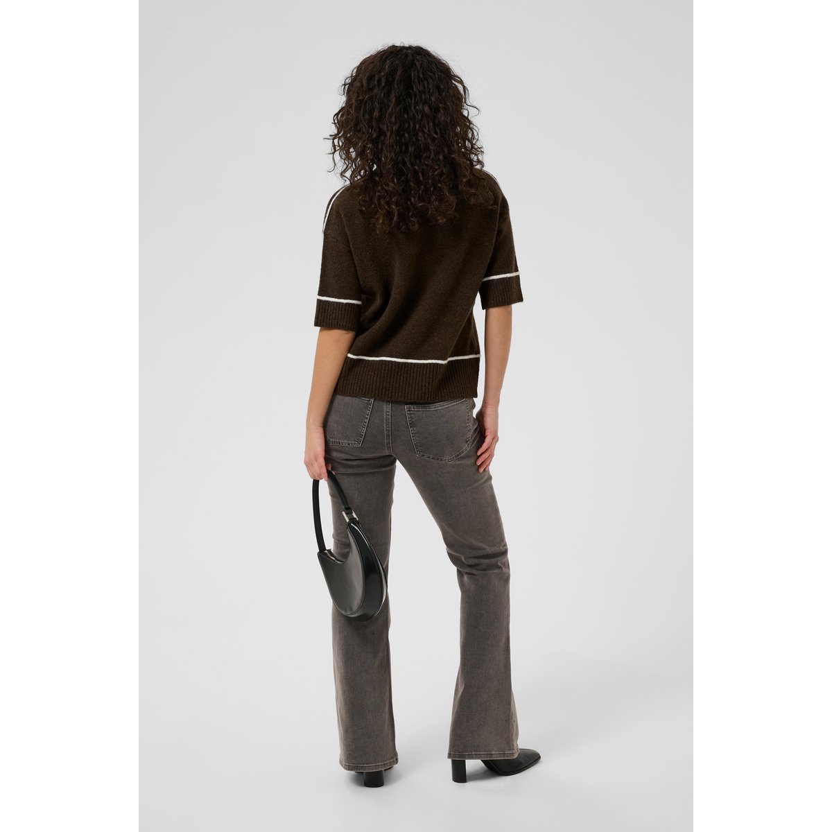 Pullover tricoté marron coffee bean, KAFFE