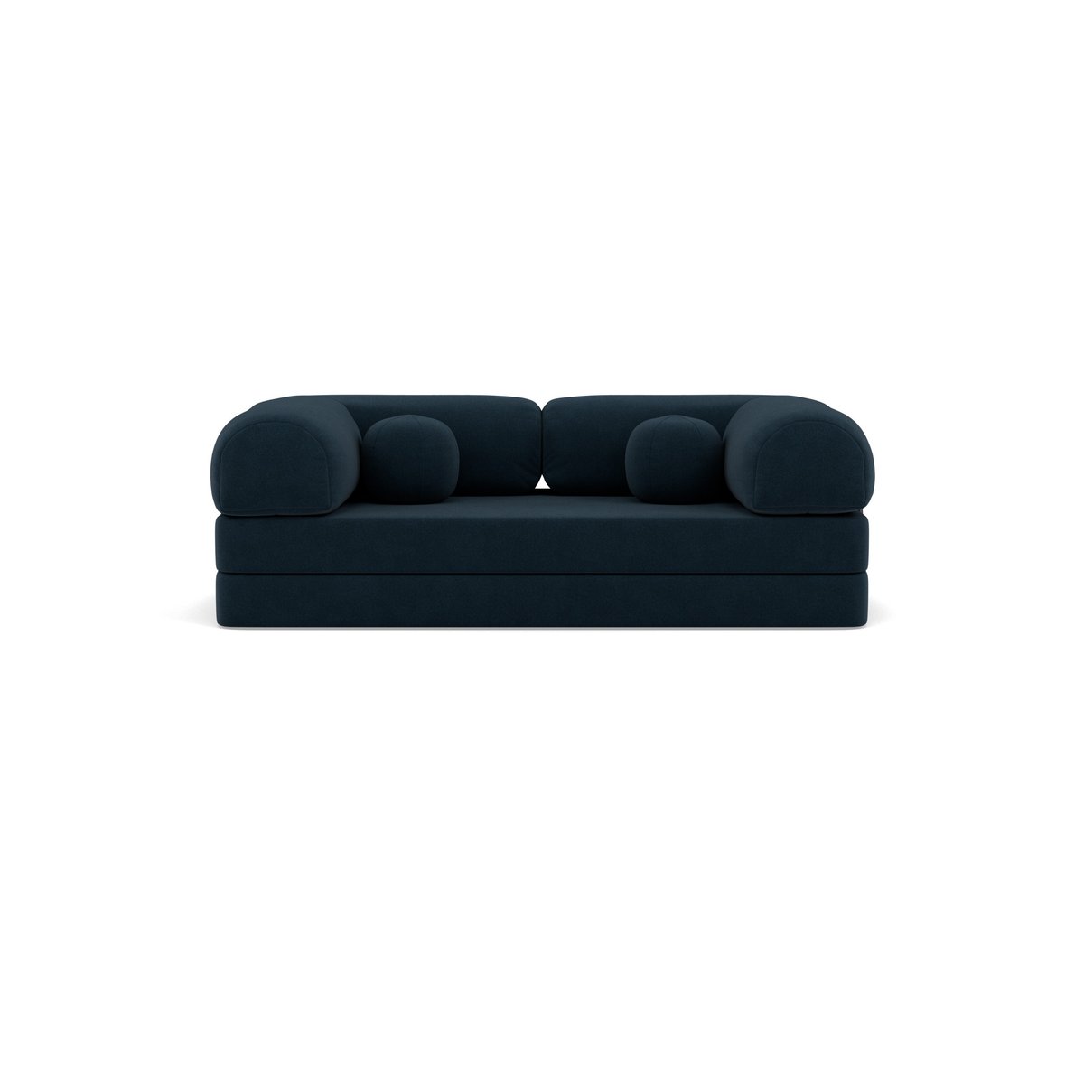 Canapé 3pl convertible en velours texturé, NEBULA bleu, BEST MOBILIER
