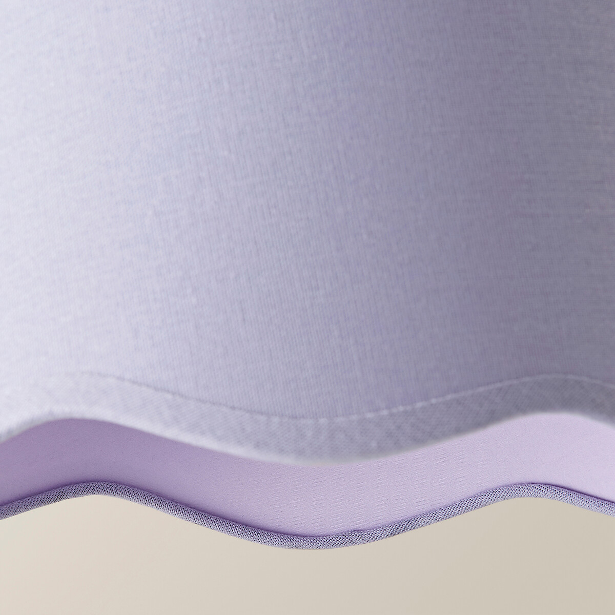 25cm Marina Scalloped Bottom Linen Shade light lilac, SO'HOME
