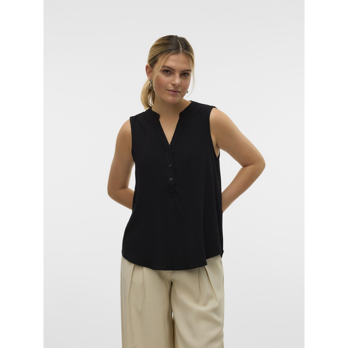 Top noire - black, VERO MODA