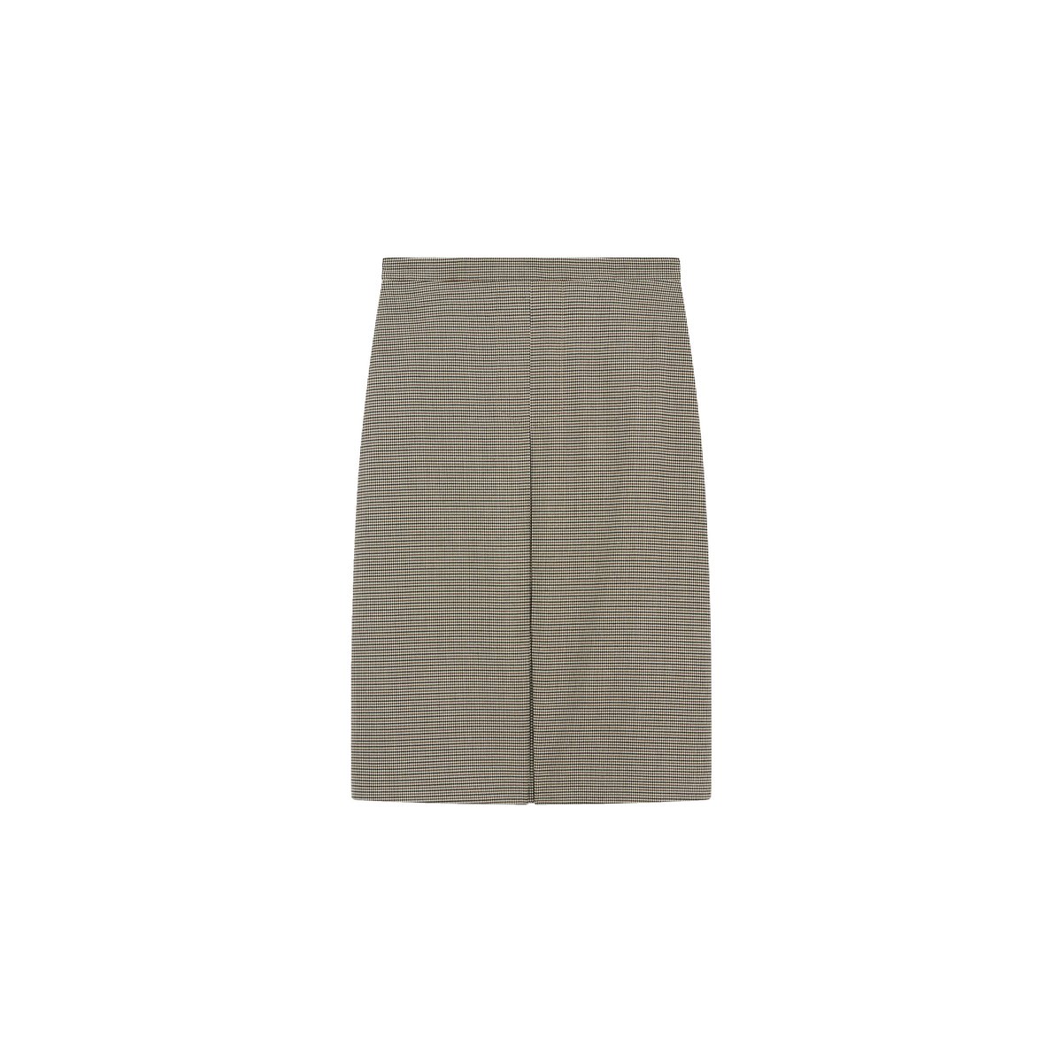 Jupe fluide en laine JODINA taupe, CAROLL