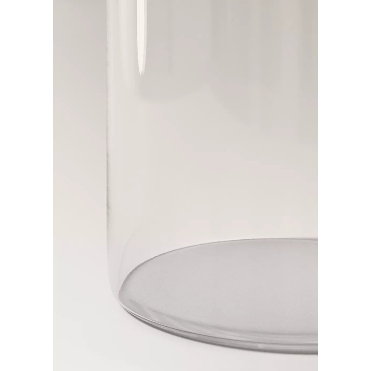 Grand vase cylindrique en borosilicate gris glacé, MANGO HOME