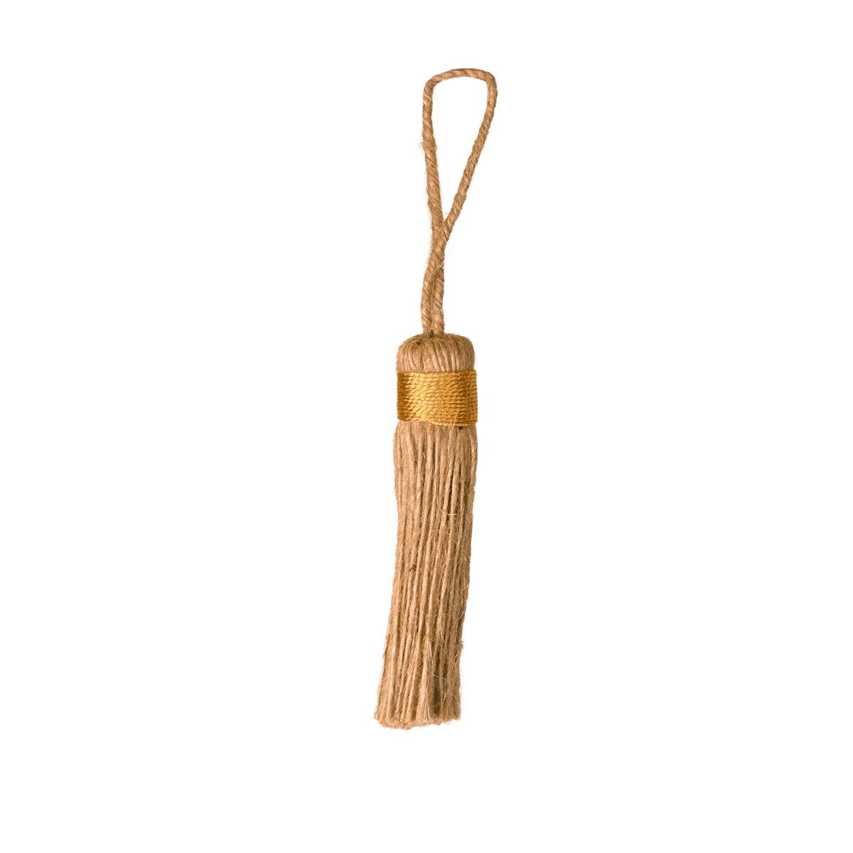 Embrasse pompon naturel -  LOJI jaune, HOME MAISON