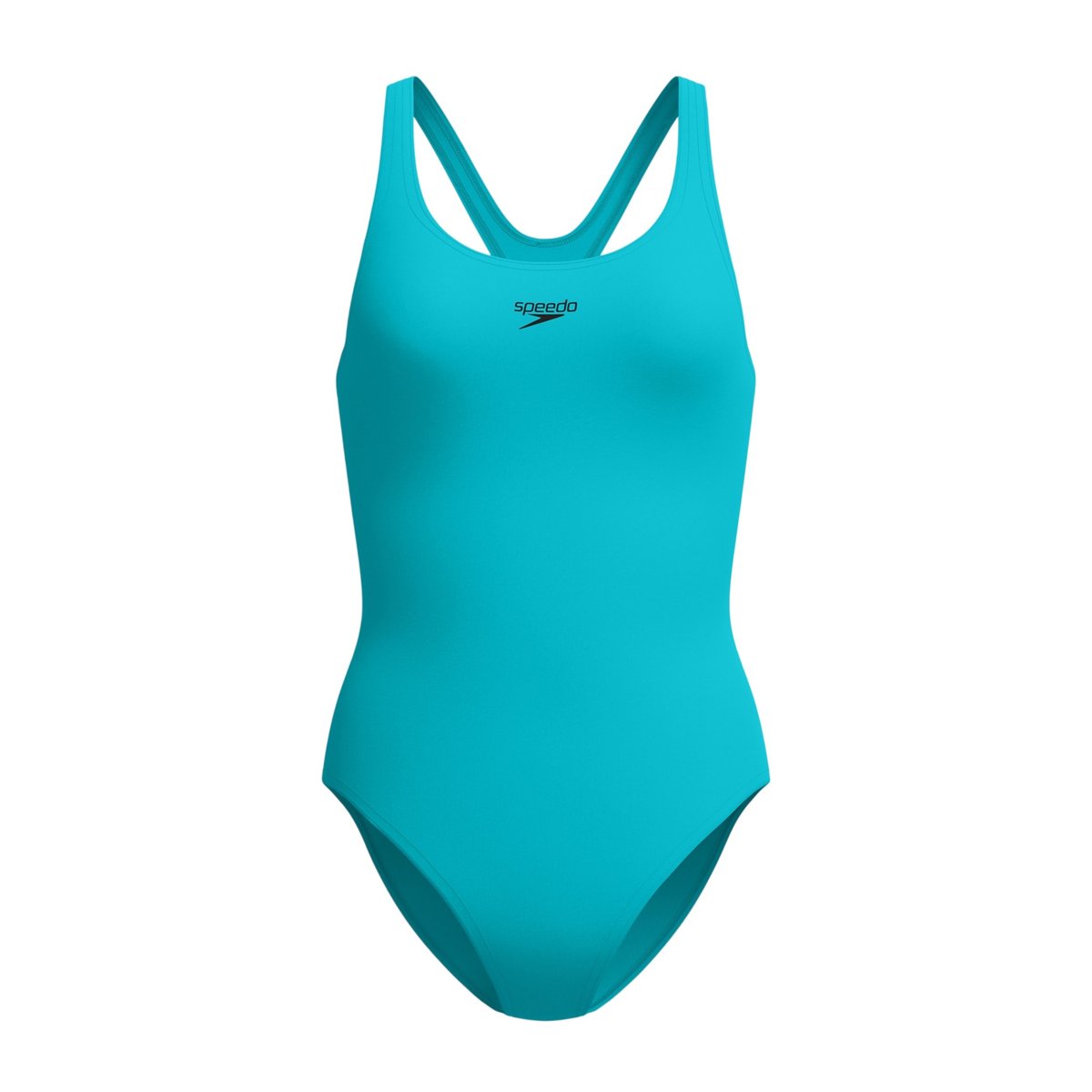 Maillot de bain 1 pièce motif/style uni MEDALIST bleu clair, SPEEDO