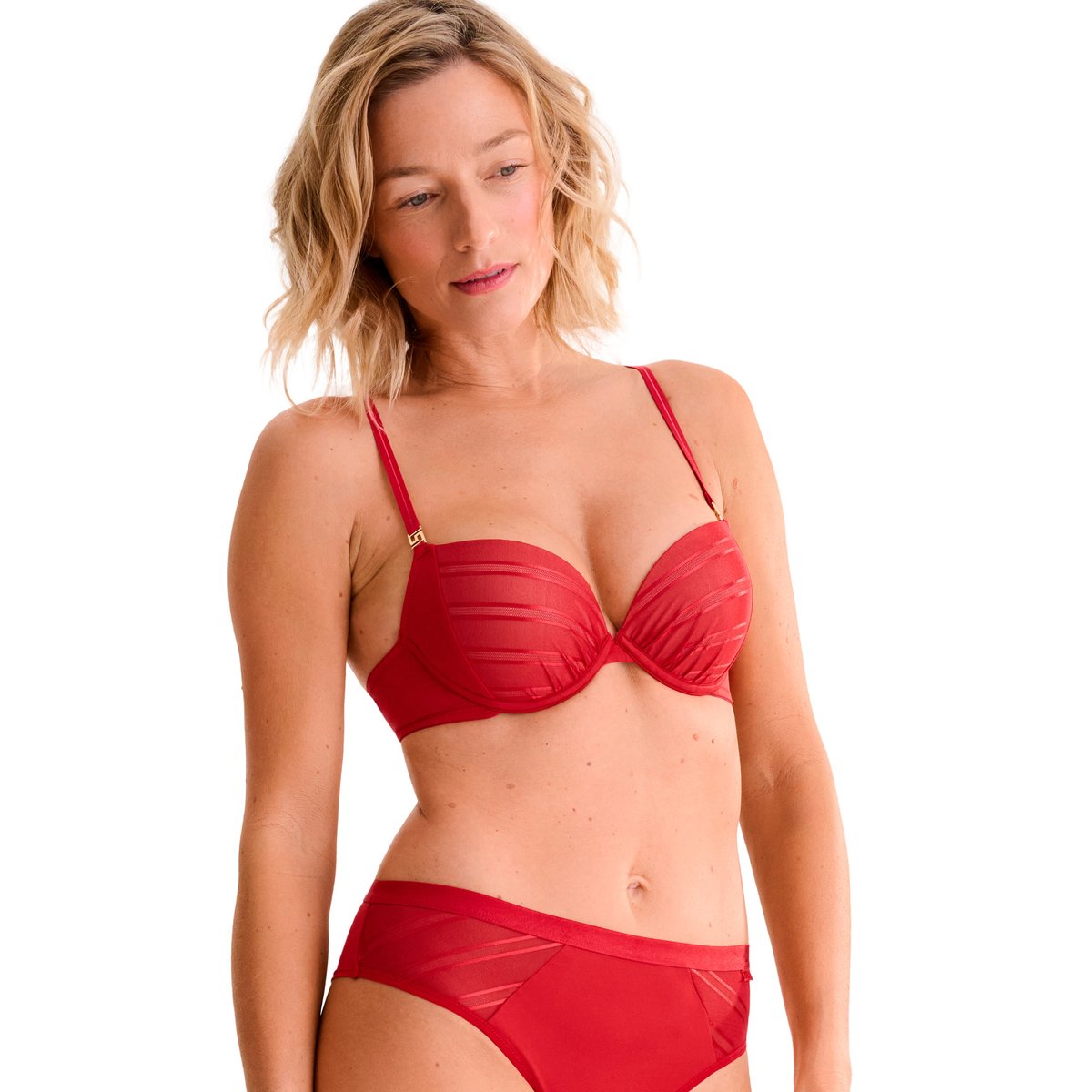 Soutien-gorge push-up PRINCESS rouge, LISCA