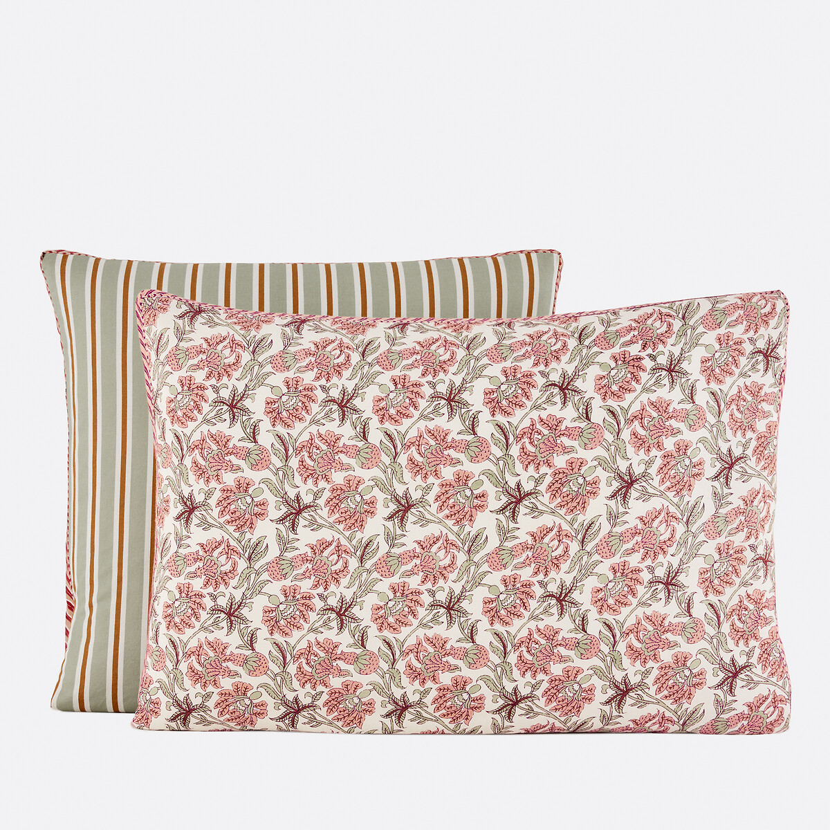 Funda de almohada de algodón lavado, Hyacinthe estampado, LA REDOUTE INTERIEURS