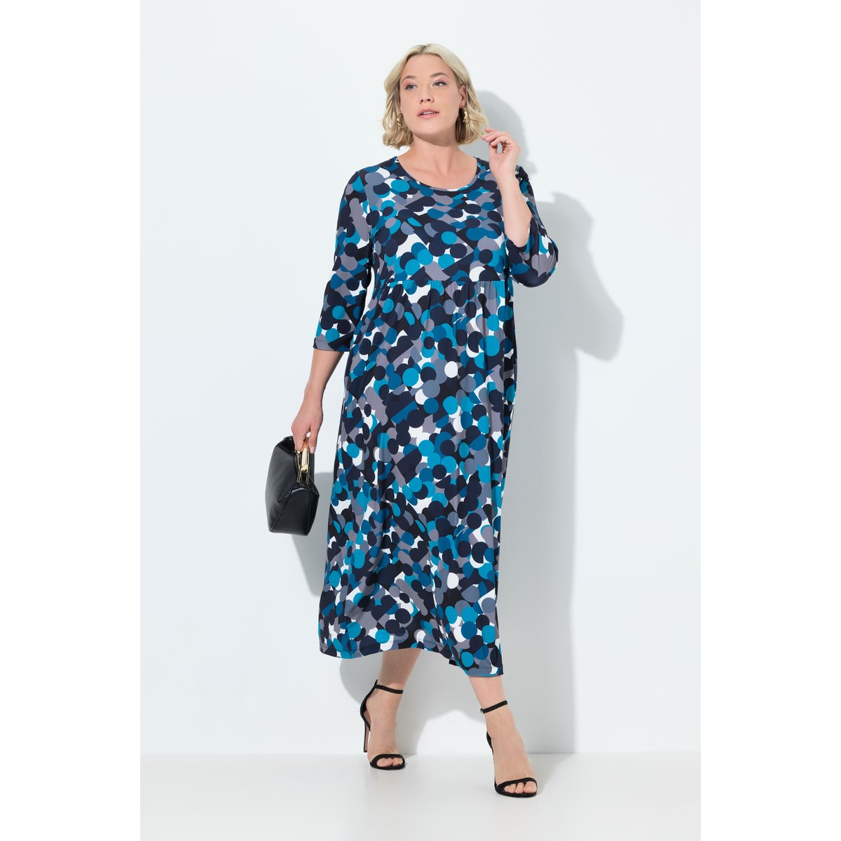 Robe en jersey noir, ULLA POPKEN