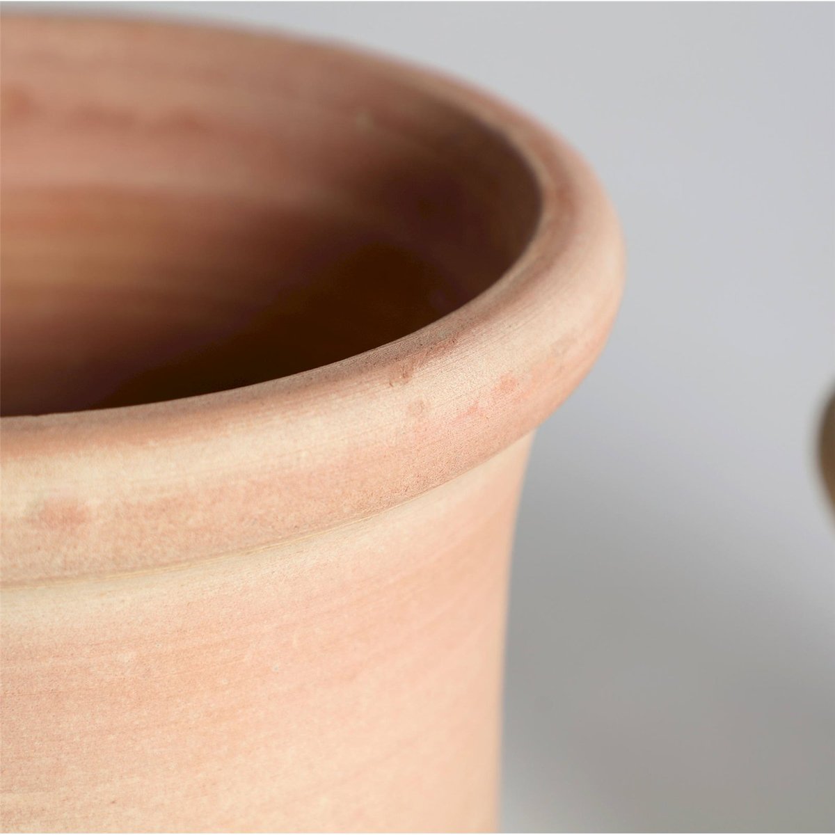 Cache-pots en argile fait main, Lot de 3 beige clair et terre cuite, RECOLLECTION
