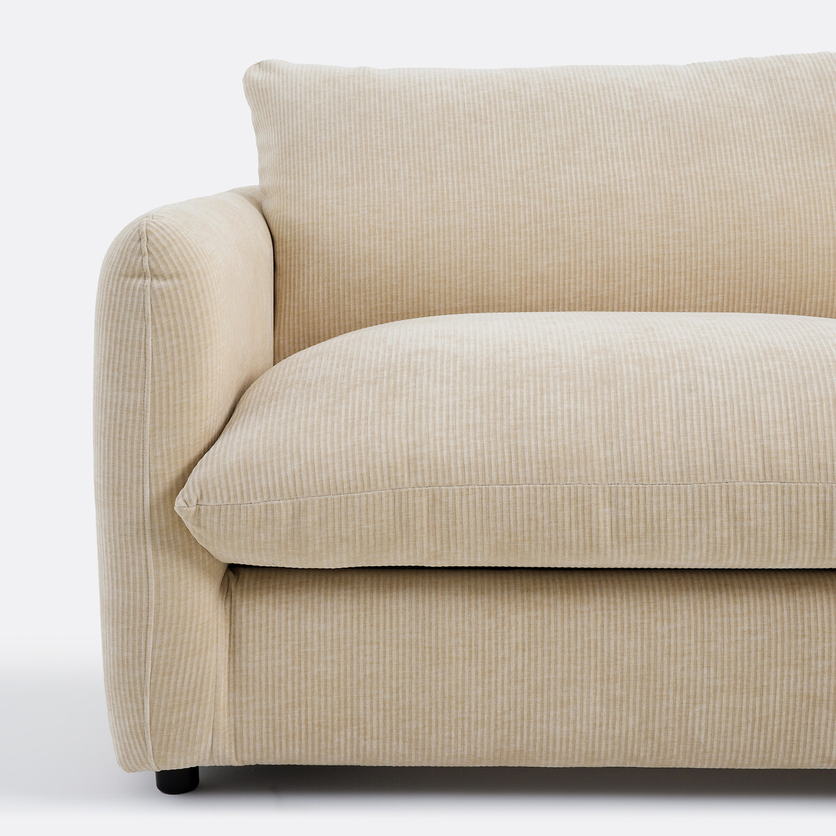 Canapé 2, 3, 4 places, velours côtelé gaufré Yde beige, LA REDOUTE INTERIEURS