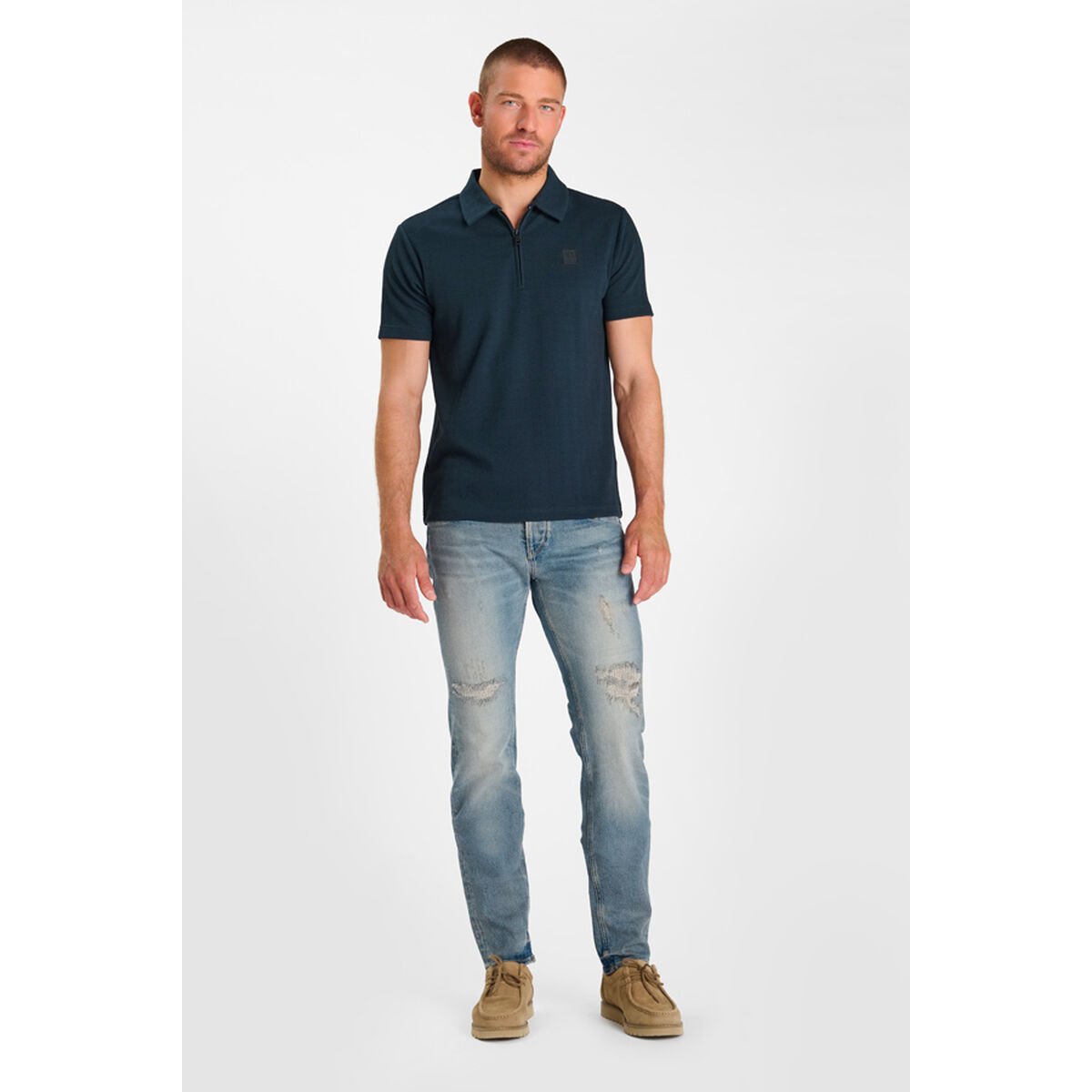 Polo DEVI deep blue, LE TEMPS DES CERISES