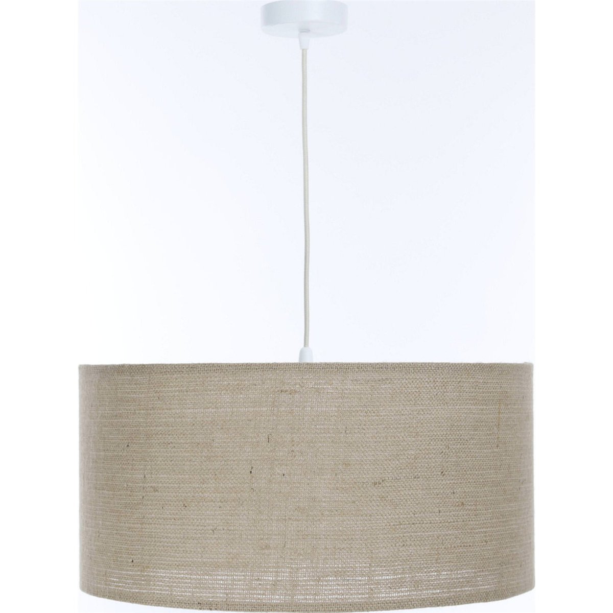 Suspension ronde en corde style boho Elegant beige chanvre naturel et transparent, BPS KONCEPT