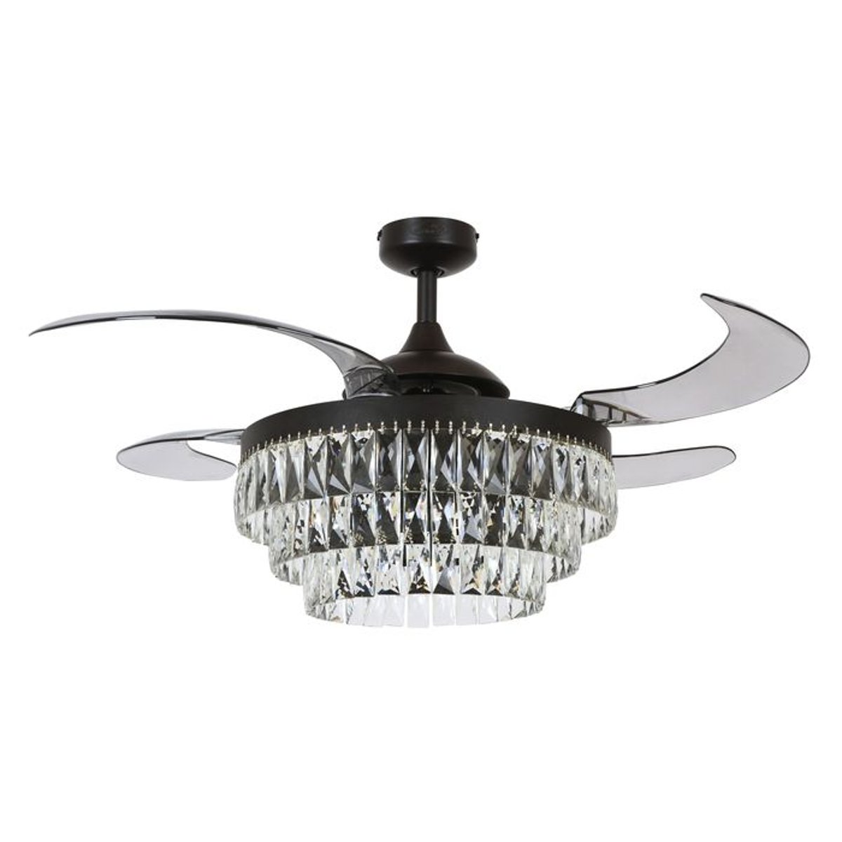 Ventilateur  plafond  VEIL noir -  gris, BOUTICA-DESIGN