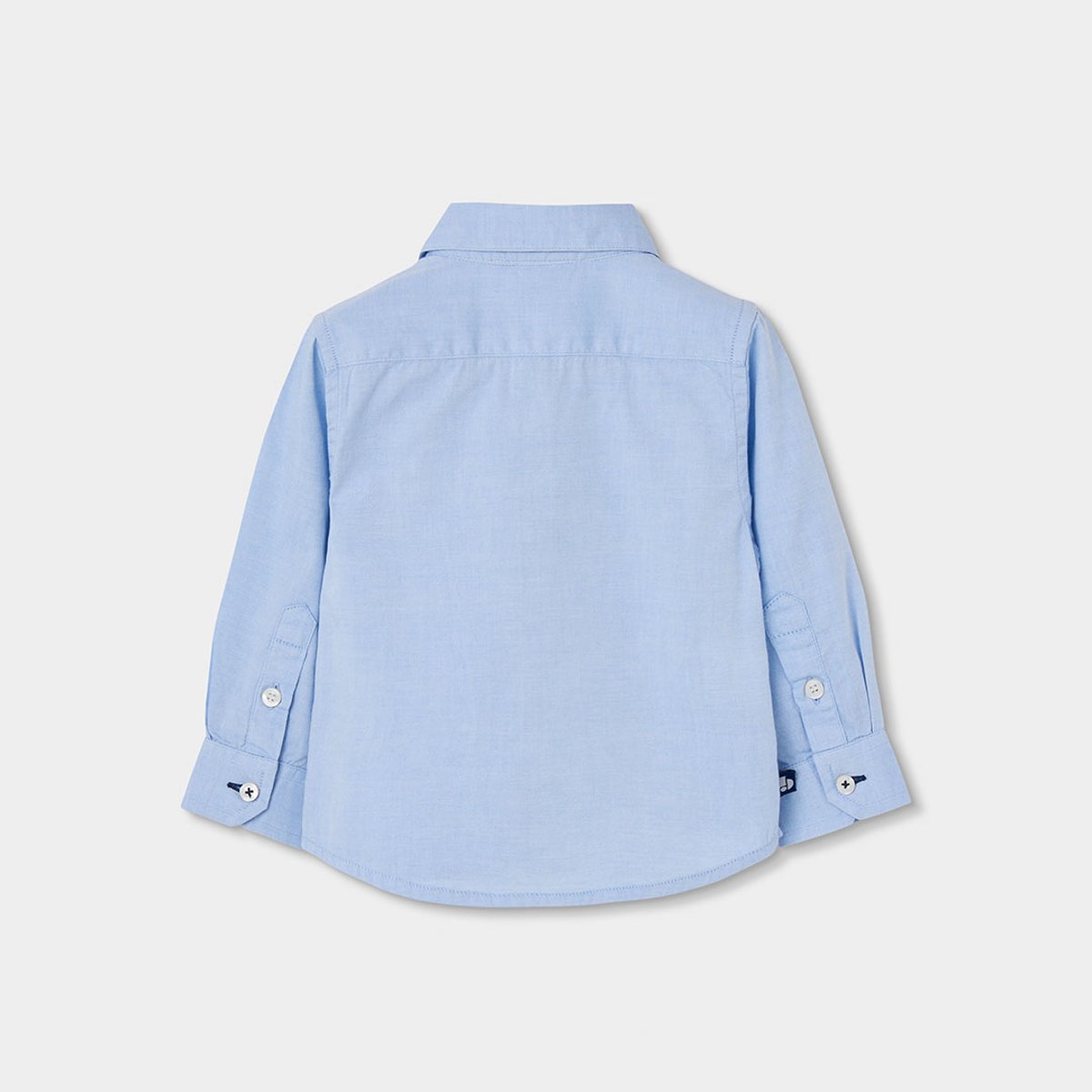 Chemise garçon manches longues Oxford bleu, BOBOLI