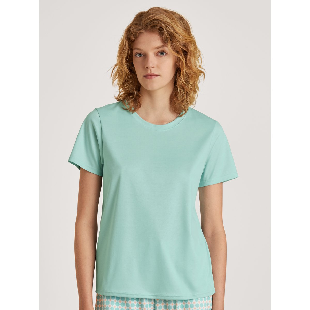 T-Shirt à manches courtes manches courtes Coton FAVOURITES bleu glacier, CALIDA
