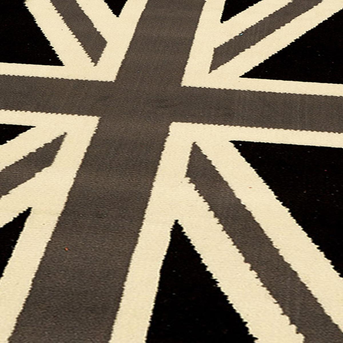 Tapis enfant tissé LYN1 UNIONJACK gris, UN AMOUR DE TAPIS