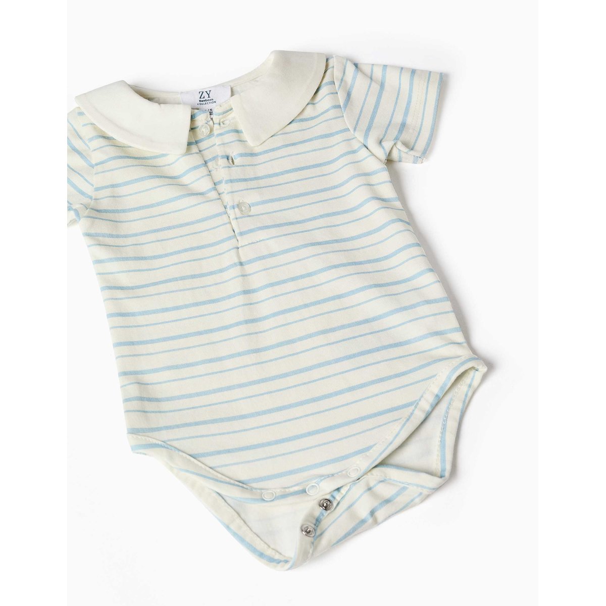 Ensemble body à rayures et barboteuse en jean bleu, ZIPPY
