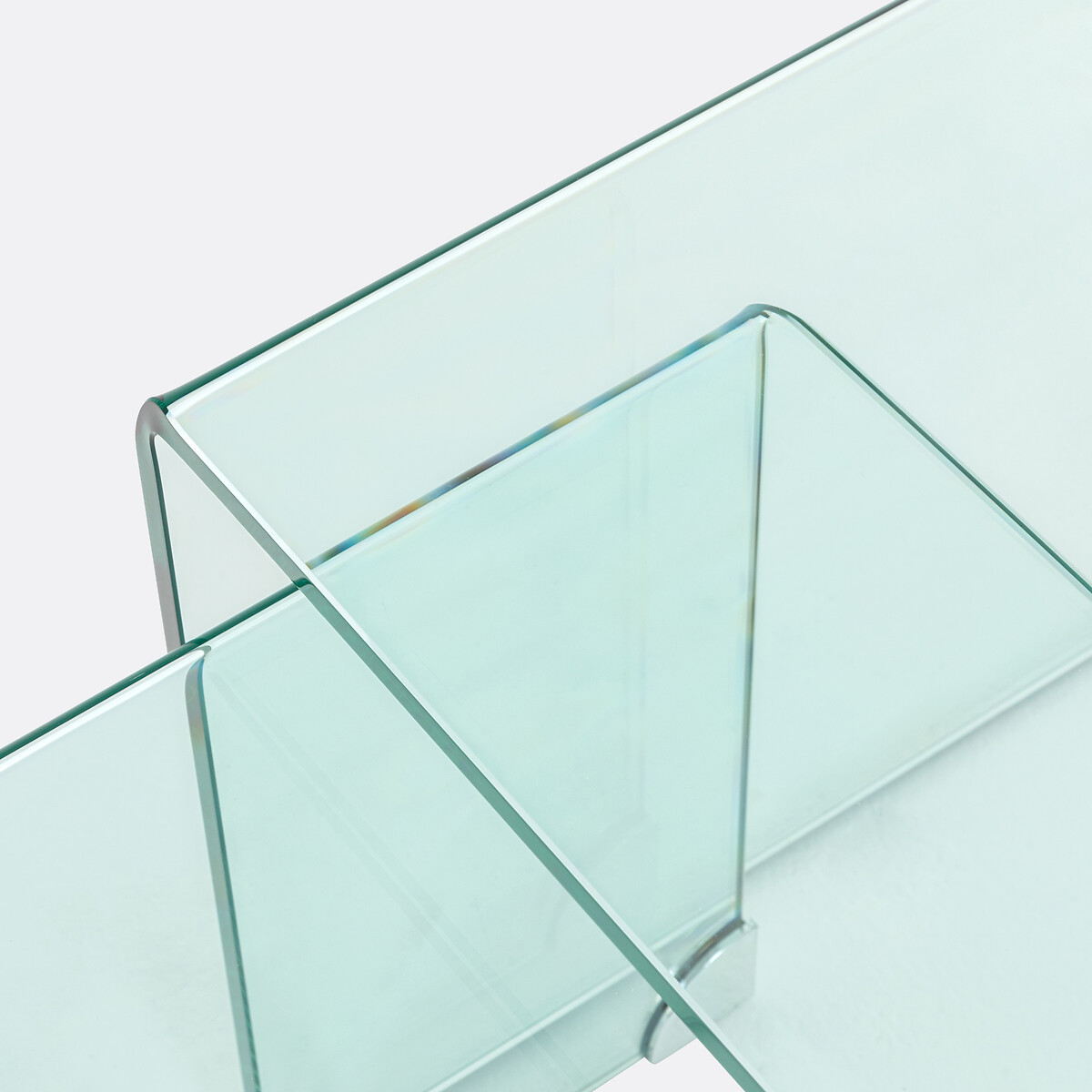 Tables basses gigognes en verre trempé, Joan transparent, LA REDOUTE INTERIEURS
