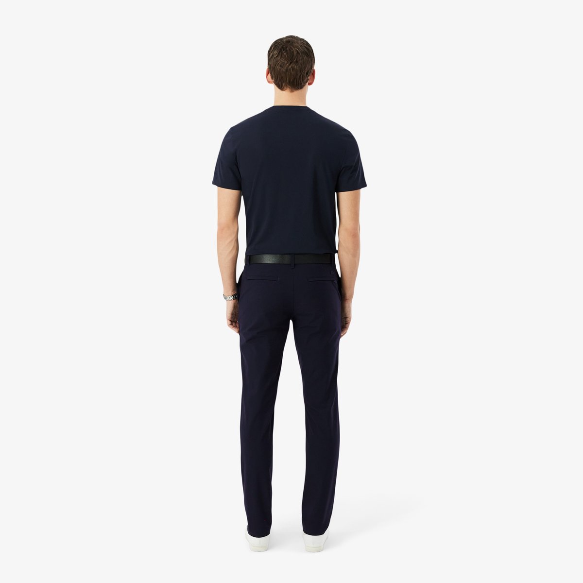Pantalon Commuter slim fit stretch bleu-hde, LACOSTE