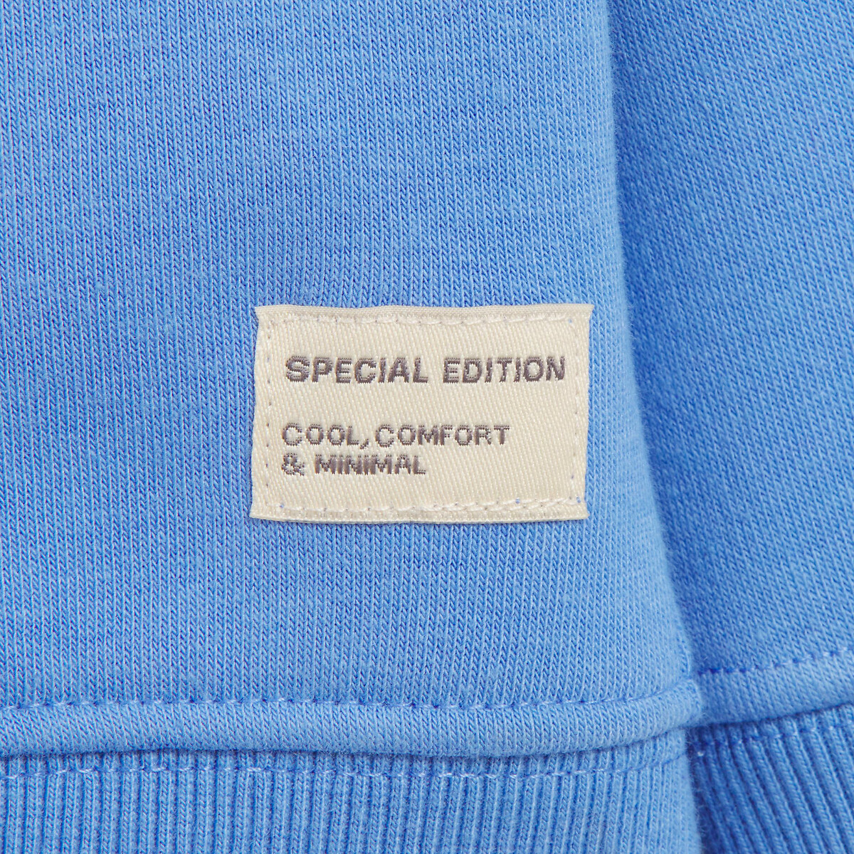 Sweatshirt mit Reissverschluss und Kapuze aus Fleece hellblau, LA REDOUTE COLLECTIONS