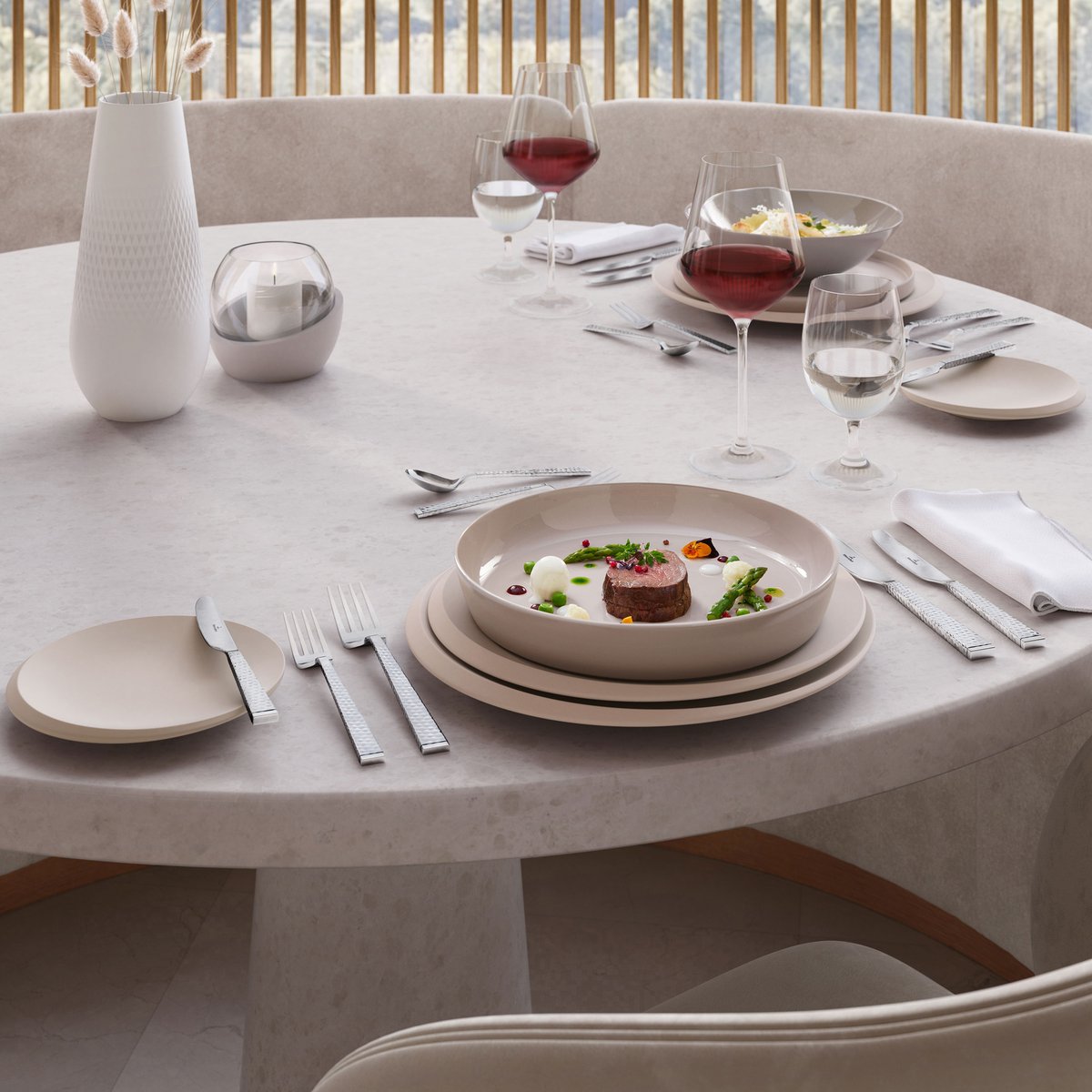 Assiette Creuse Pure Beige LA BOULE couleur unique, VILLEROY & BOCH