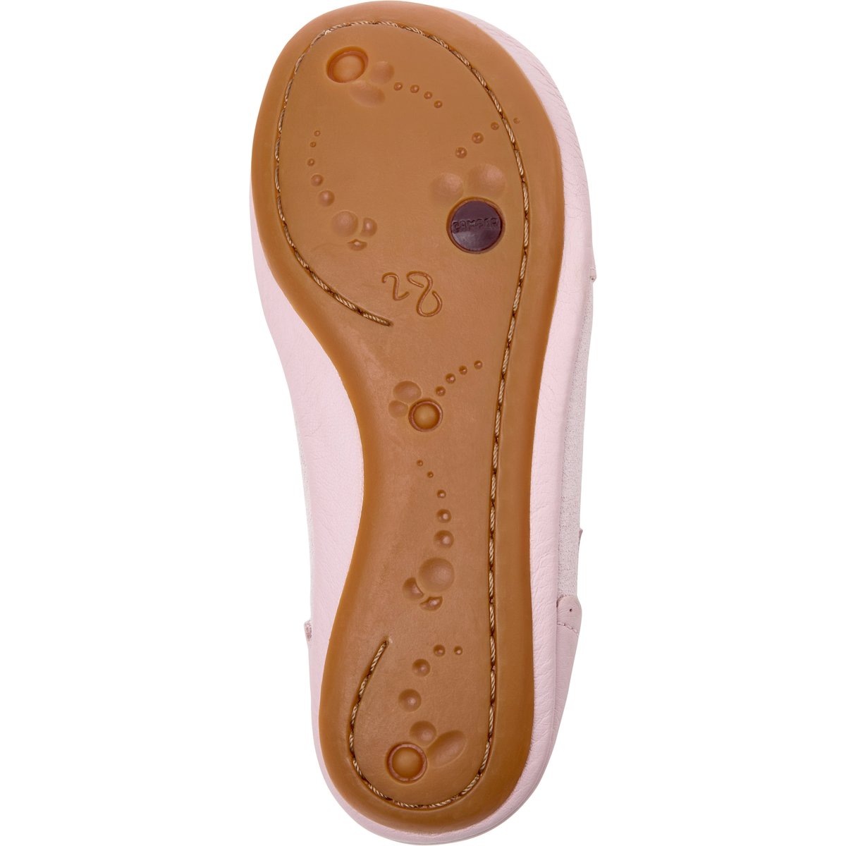 Ballerines Right Smooth Leather rose pastel 002, CAMPER