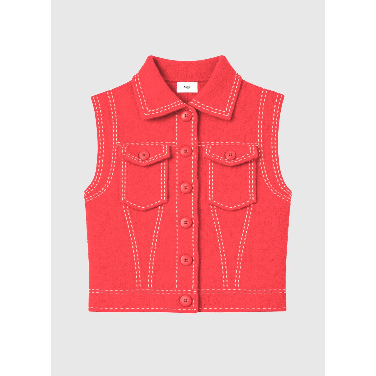 Gilet LEWAYNE coquelicot, AN'GE