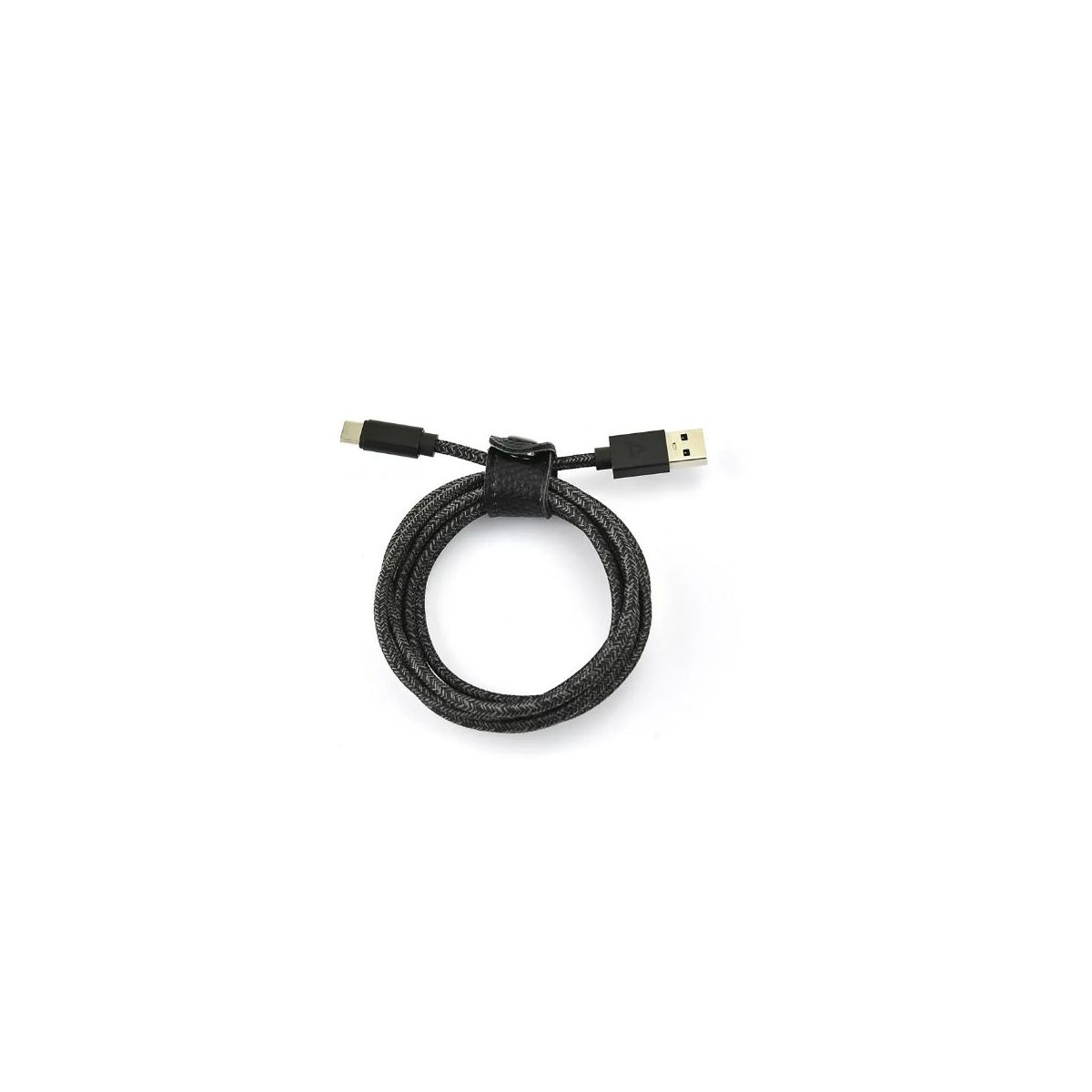 Câble USB C vers USB 2M tressé Noir compatible iPhone 17 16 15 Pro Max et Samsung Galaxy S25 S24 Ultra couleur unique, ADEQWAT