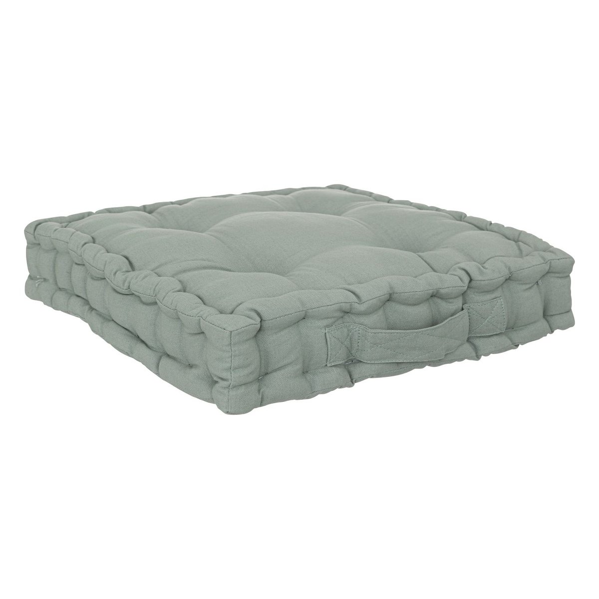 Coussin de sol en coton ANJALI gris, ATMOSPHERA