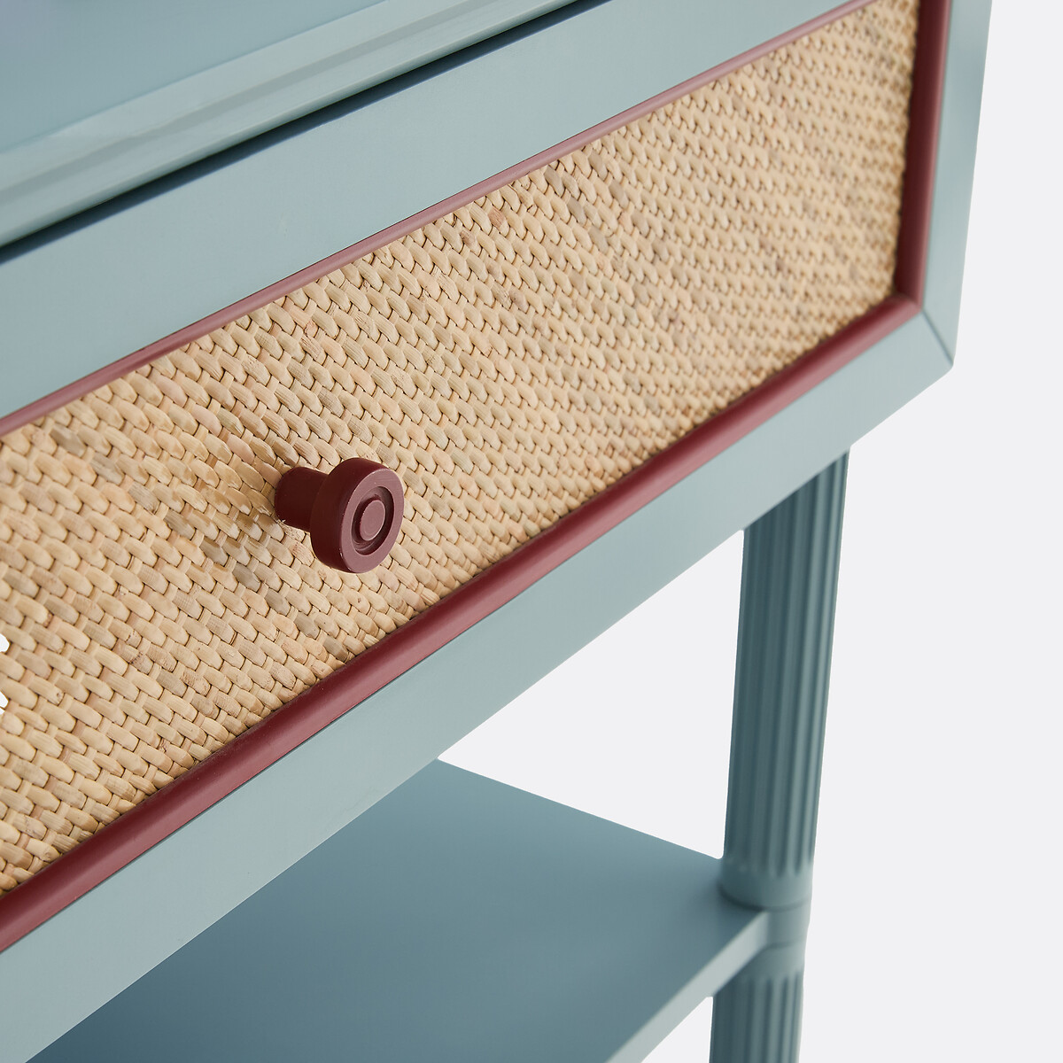 Meuble sous-vasque en rotin tressé L85 cm, SIDORE céladon, LA REDOUTE INTERIEURS