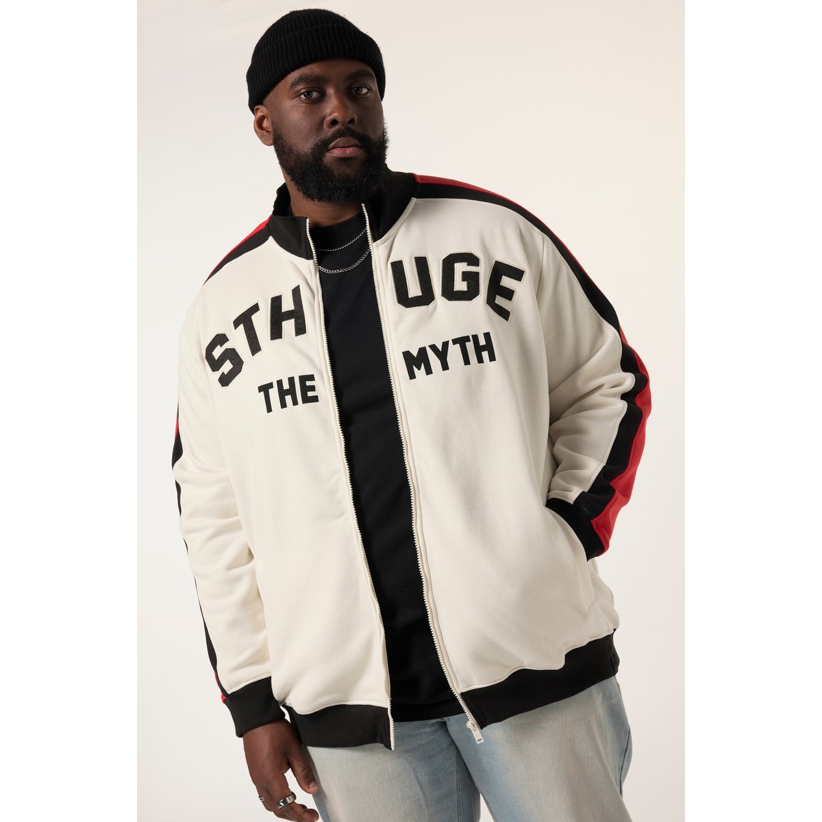 Veste en molleton sable, STHUGE