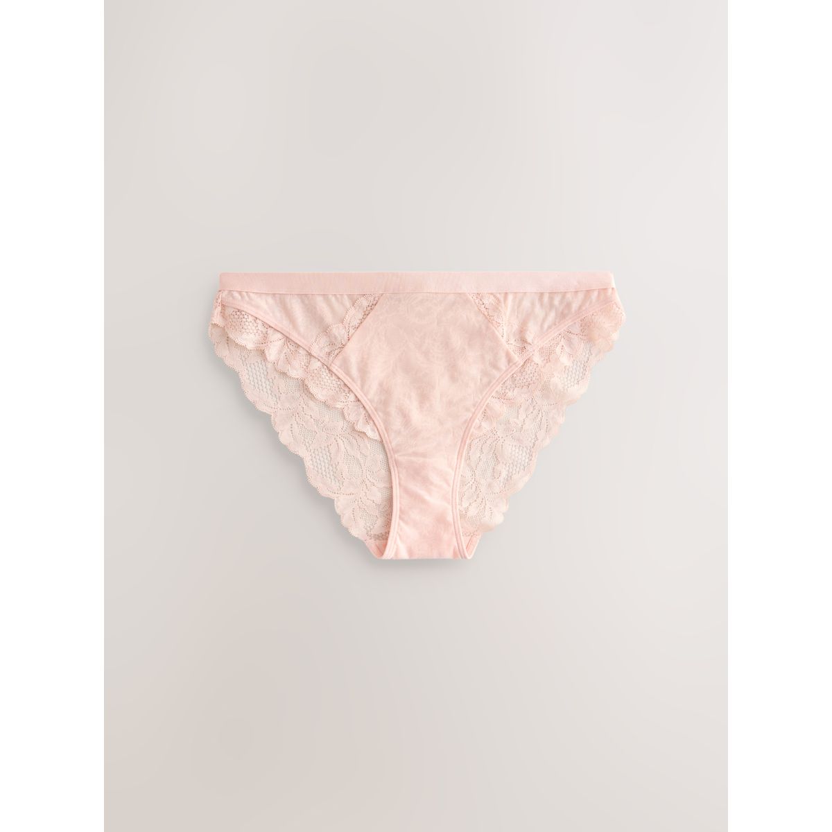 Culotte avec liseré en dentelle, lot de 3 crème/lilas/pêche, NEXT