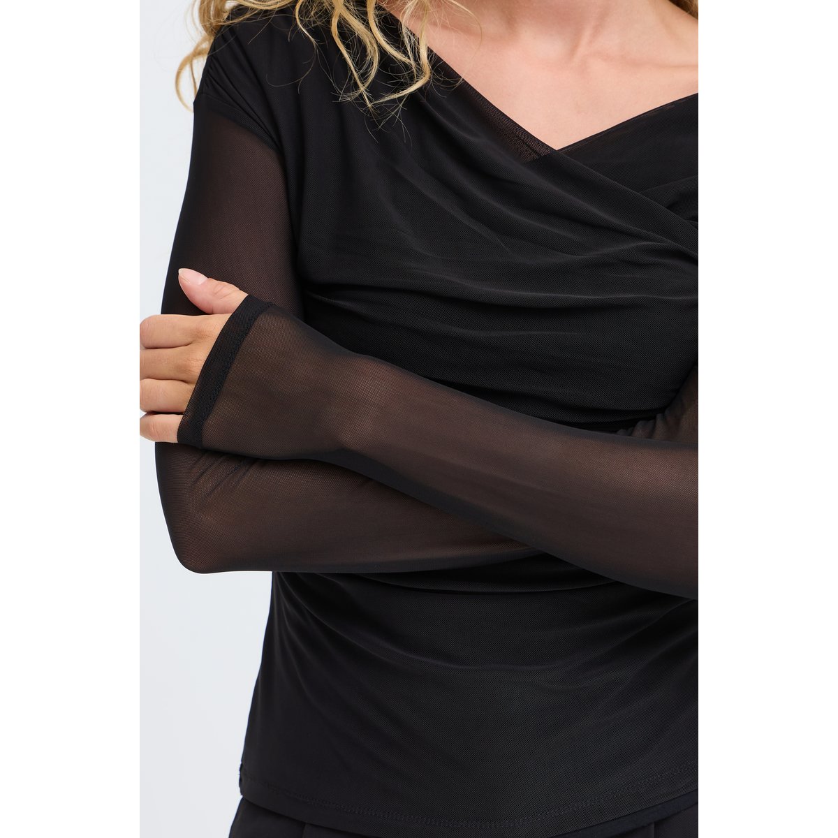 T-shirt à manches longues noir meteorite, B.YOUNG