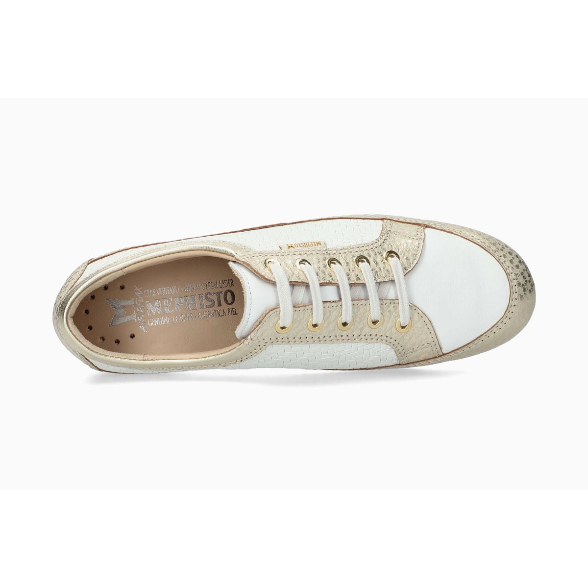 Baskets en cuir BRETTA light sand 5146, MEPHISTO
