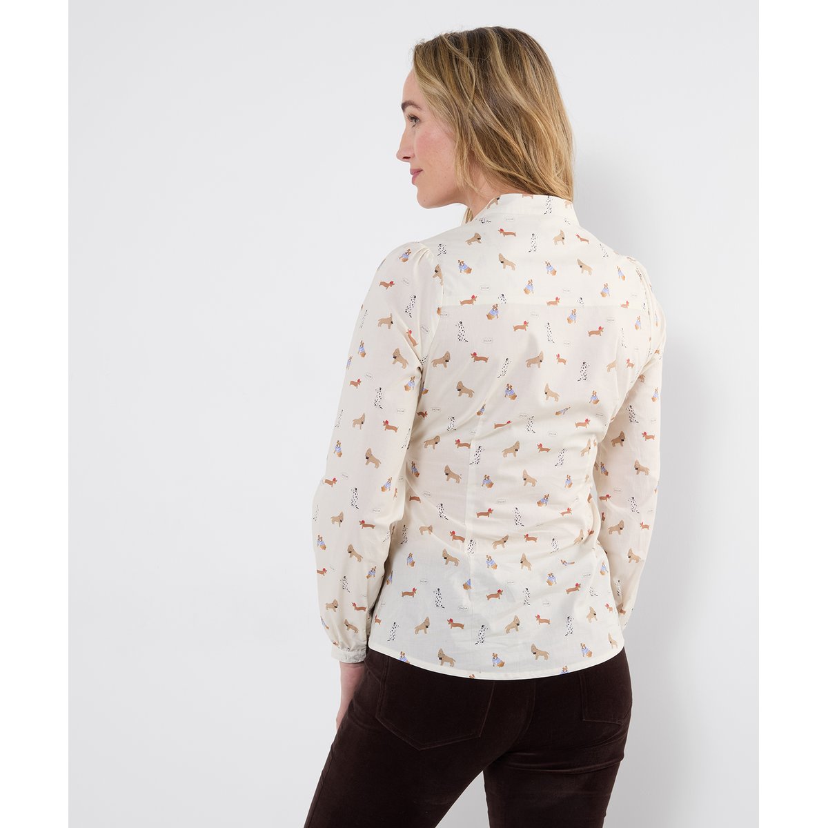Chemise Boutonnée Imprimé Chien blanc, JOE BROWNS